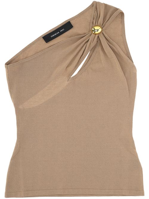 Taupe asymmetric top FEDERICA TOSI | 4335142024